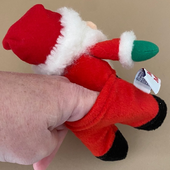 Mary Meyer, Vintage Tippy Toes Santa Finger Puppet,  7 Inch Santa Claus Plush - Picture 5 of 6